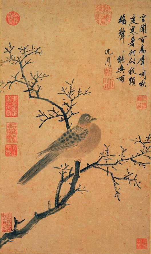 turtledove calling for rain Shen zhou Oil Paintings